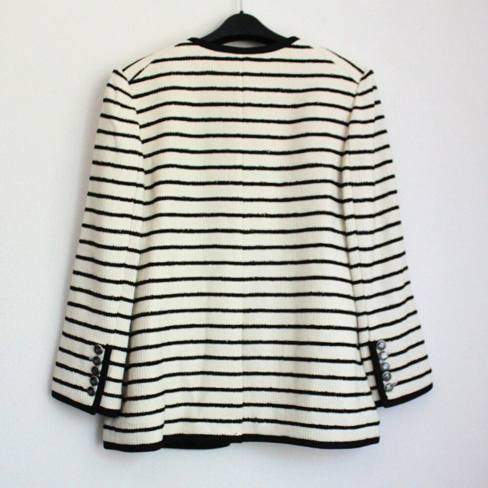 NWT Veronica Beard Foster Striped Dickey Jacket, Sz 4, 6 - Picture 13 of 15